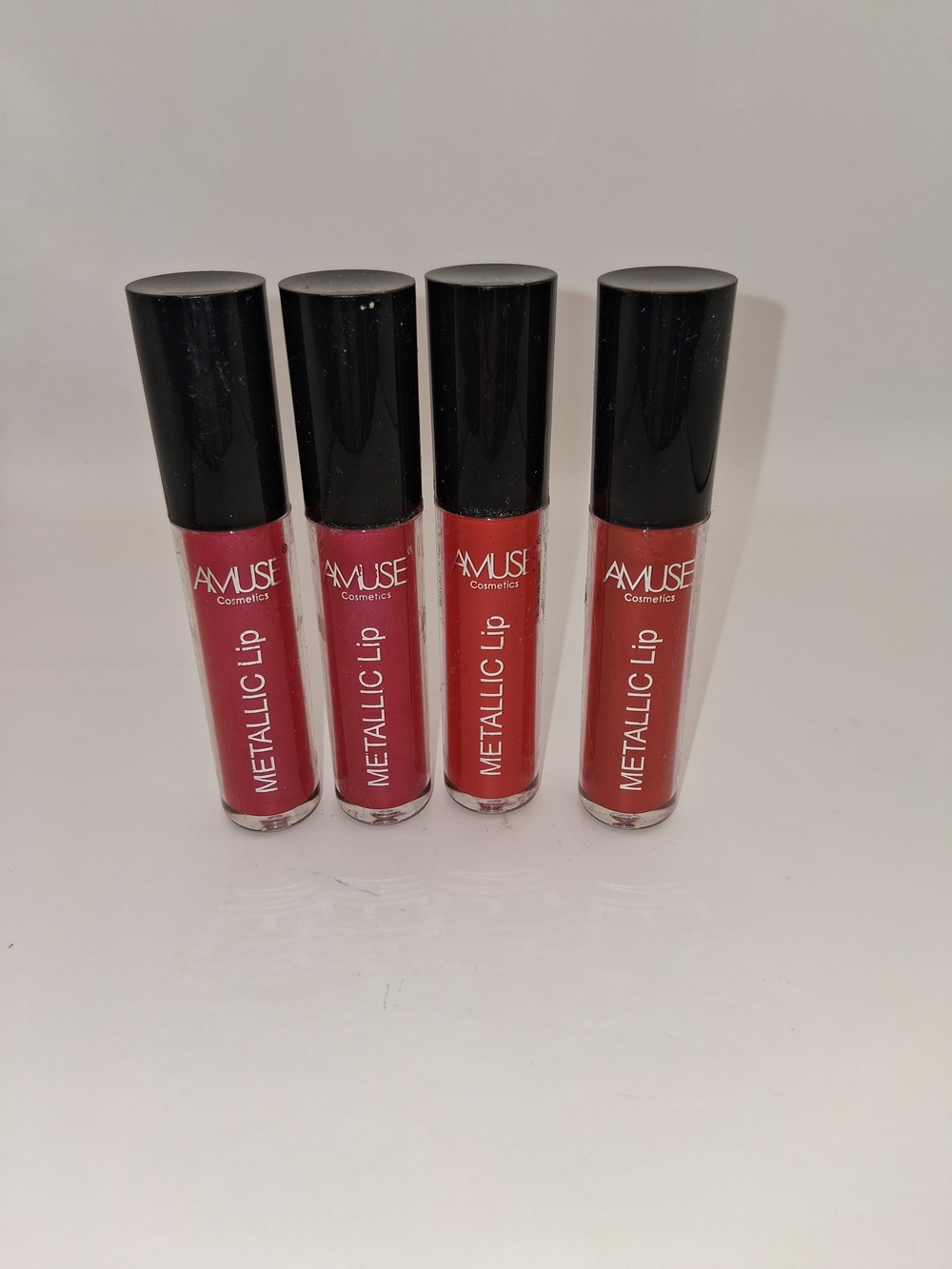 Muse Metallic Lip Liquid Lipstick - Deep Red Quartet